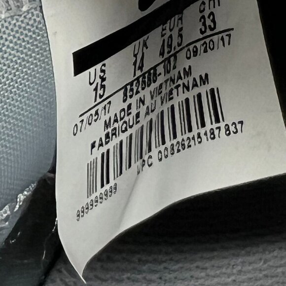 Nike Mens 852686-102 Gray/White Lunar Vapor Ultrafly Elite Size 15 Cleats Shoes main image 9